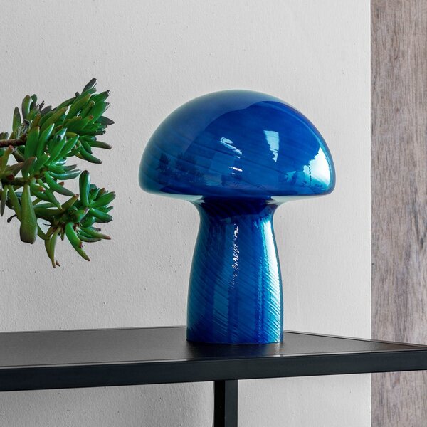 Lampade da tavolo Dyberg Larsen, Mushroom, Blu, Soggiorno, Vetro, Design