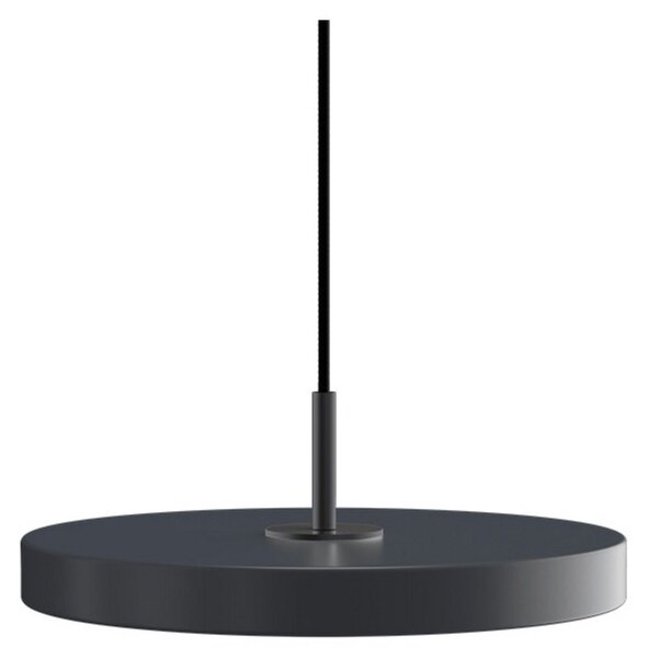 Lampada a sospensione Asteria Plus, Ø 30 cm, grigio/nero