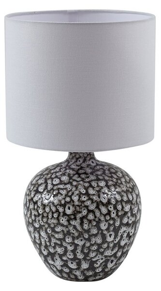 Lampade da tavolo Lindby, Thalassia, Grigio, Soggiorno, Ceramica, Campagna / rustico