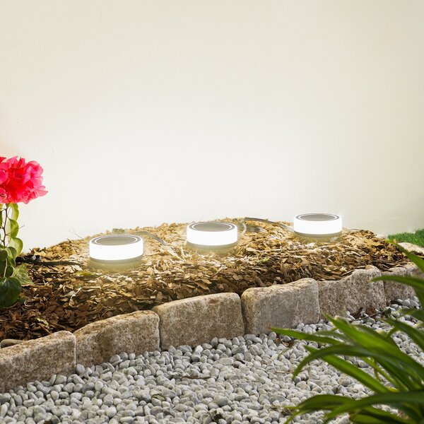 Lampade da esterno Lindby, Kyren, dimmerabile, Bianco, Terrazza, Plastica, Moderno