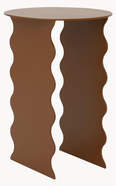 Tavolino rotondo in metallo Wavy