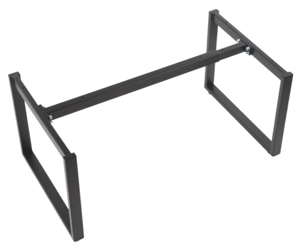 Base in metallo / struttura tavolo NY-L03, per ufficio, hotel, ristorante, bar, casa, dimensioni 80-130x50x42 cm, nero