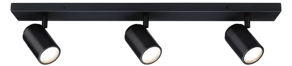 Plafoniera Paulmann, Zyli, dimmerabile, Nero, Bagno, Metallo, Moderno