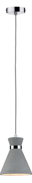Lampada a sospensione Paulmann, Verve, dimmerabile, Grigio, Bagno, Cemento, Moderno