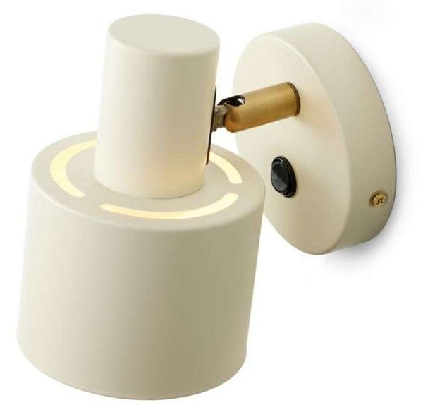 Applique da parete Halo Design, Beige, Soggiorno, Metallo