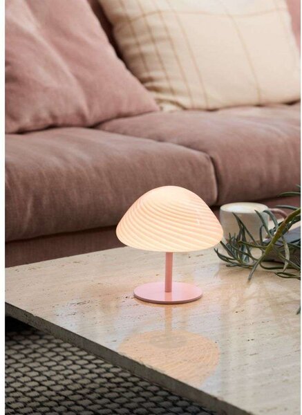 Lampade da tavolo Halo Design, Rosa / Rosé, Soggiorno, Vetro