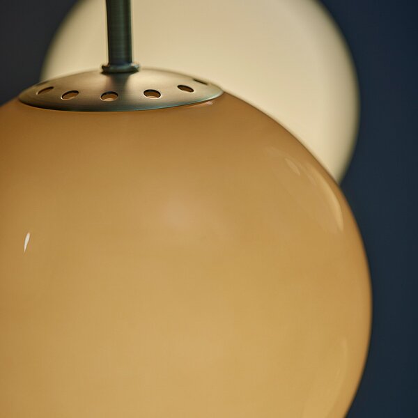 Lampada a sospensione FRANDSEN, Ball, dimmerabile, Beige, Soggiorno, Vetro, Design