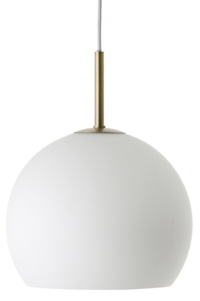 Lampada a sospensione FRANDSEN, Ball, dimmerabile, Bianco, Soggiorno, Vetro, Design