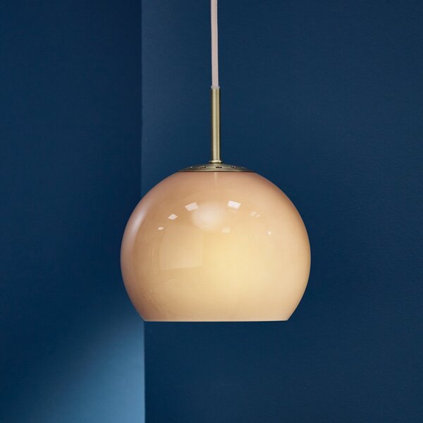 Lampada a sospensione FRANDSEN, Ball, dimmerabile, Marrone / Ruggine, Soggiorno, Vetro, Design