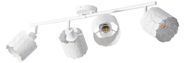 Plafoniera Lindby, Aralena, dimmerabile, Bianco, Soggiorno, Metallo, Moderno