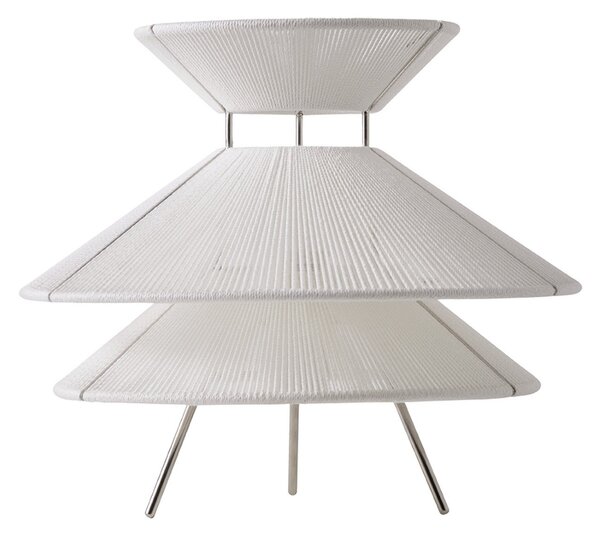 Lampade da tavolo FRANDSEN, Kiku, dimmerabile, Bianco, Soggiorno, Tessuto / Tessile, Design