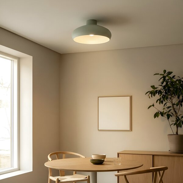 Plafoniera Lindby, Elover, dimmerabile, Verde, Sala da pranzo, Metallo, Moderno