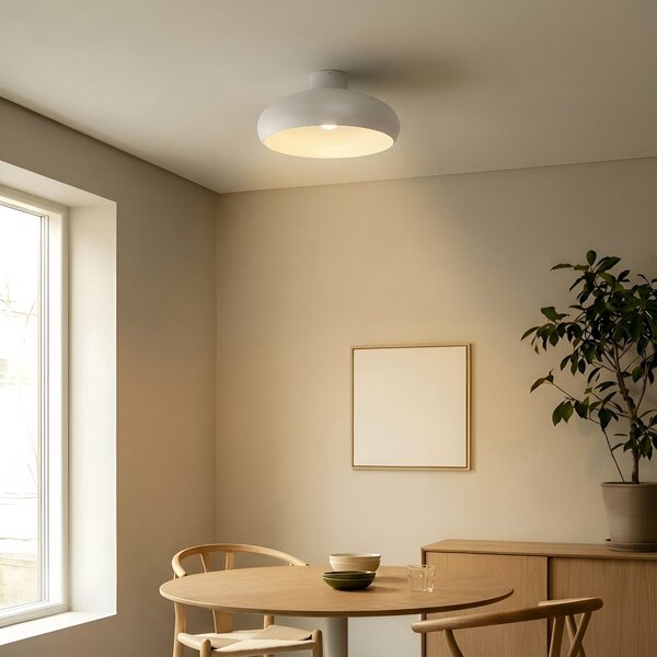 Plafoniera Lindby, Elover, dimmerabile, Beige, Sala da pranzo, Metallo, Moderno