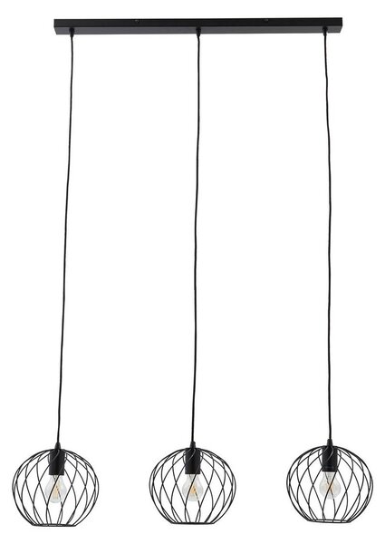 Lampada a sospensione Lindby, Danika, dimmerabile, Nero, Soggiorno, Metallo, Moderno