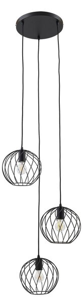 Lampada a sospensione Lindby, Danika, dimmerabile, Nero, Soggiorno, Metallo, Moderno