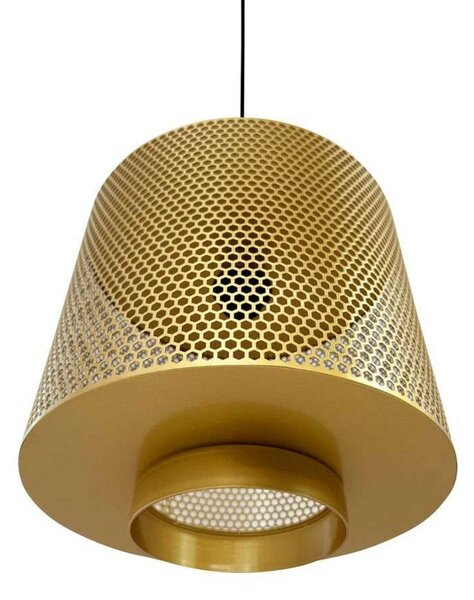 Lampada a sospensione Dyberg Larsen, Pau, dimmerabile, Dorato / Ottone, Soggiorno, Metallo, Scandinavo