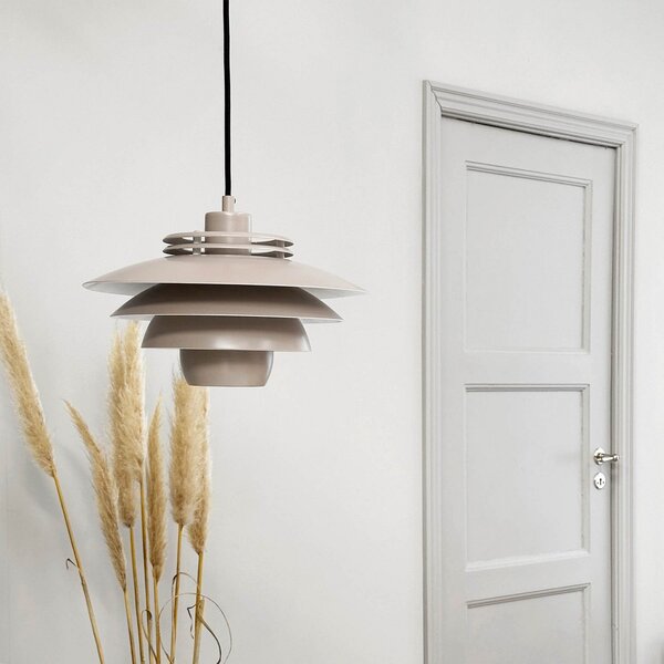 Lampada a sospensione Dyberg Larsen, Ejka mini, dimmerabile, Beige, Soggiorno, Metallo, Design
