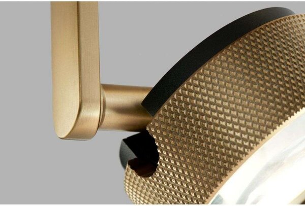 Plafoniera LIGHT-POINT, Dorato / Ottone, Soggiorno, Alluminio