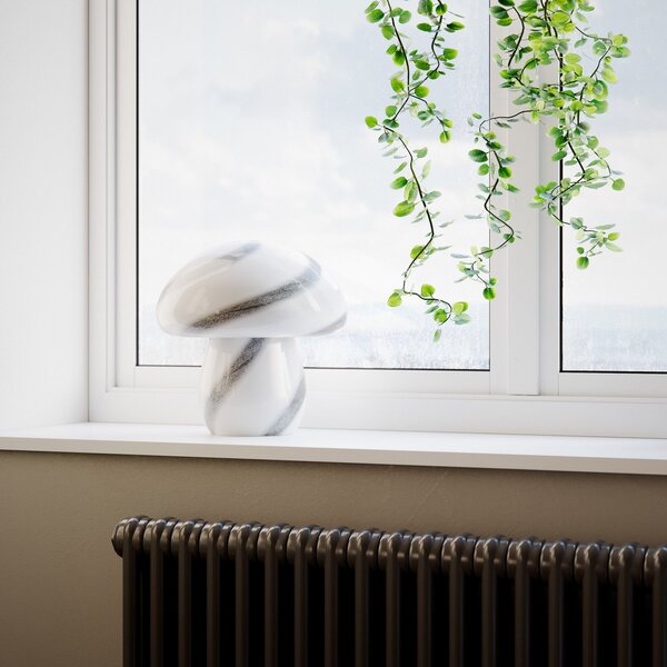 Lampade da tavolo By Rydéns, Mira Mushroom, Bianco, Soggiorno, Vetro