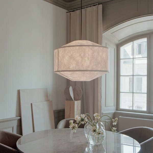Lampada a sospensione New Works, Kite, dimmerabile, Bianco, Soggiorno, Plastica, Design
