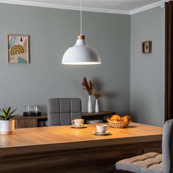 Lampada a sospensione Envostar, Kaitt, dimmerabile, Bianco, Soggiorno, Metallo, Scandinavo