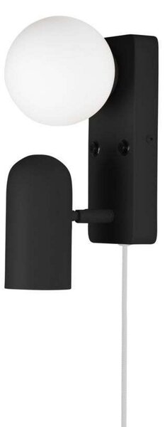 Applique da parete Globen Lighting, Nero, Soggiorno, Vetro