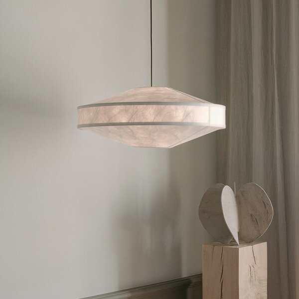 Lampada a sospensione New Works, Kite, dimmerabile, Bianco, Soggiorno, Plastica, Design
