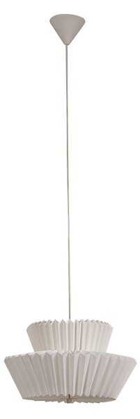 Lampada a sospensione Lindby, Magali, dimmerabile, Bianco, Soggiorno, Carta / Cartone