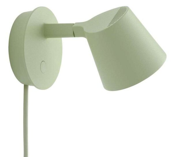 Applique da parete Muuto, dimmerabile, Verde, Soggiorno, Alluminio