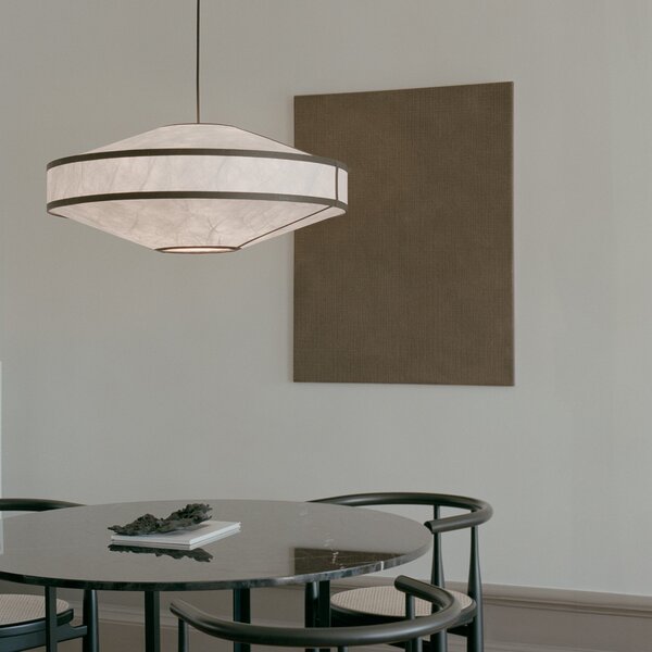 Lampada a sospensione New Works, Kite, dimmerabile, Bianco, Soggiorno, Plastica, Design