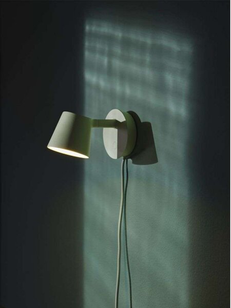 Applique da parete Muuto, dimmerabile, Verde, Soggiorno, Alluminio