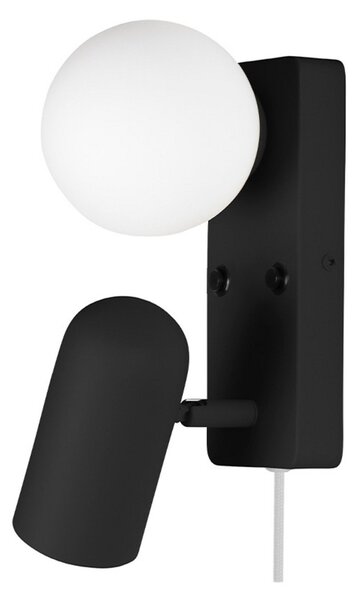 Applique da parete Globen Lighting, Nero, Soggiorno, Vetro
