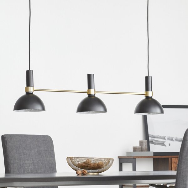 Lampada a sospensione Markslöjd, Larry, dimmerabile, Nero, Cucina, Metallo, Moderno