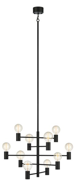 Lampada a sospensione Markslöjd, Paris, dimmerabile, Nero, Soggiorno, Metallo, Moderno