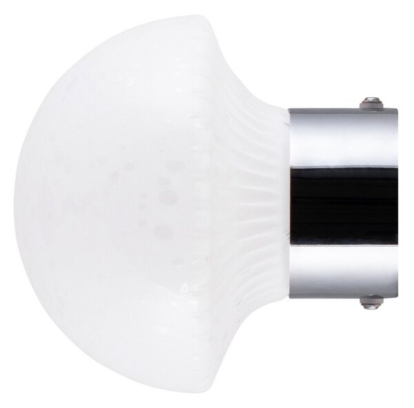 Fungo 16 plafoniera, IP44, bianco/cromo - Globen Lighting
