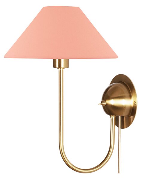 Applique da parete Globen Lighting, Rosa / Rosé, Soggiorno, Tessuto / Tessile