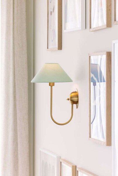 Applique da parete Globen Lighting, IRIS, Verde, Soggiorno, Tessuto / Tessile, Vintage