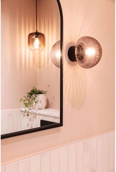 Applique da parete Globen Lighting, Grigio, Bagno, Vetro