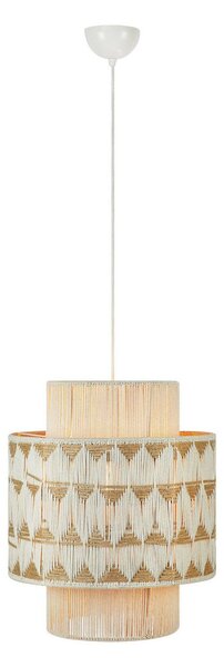 Lampada a sospensione Markslöjd, Ano, dimmerabile, Beige, Soggiorno, Tessuto / Tessile