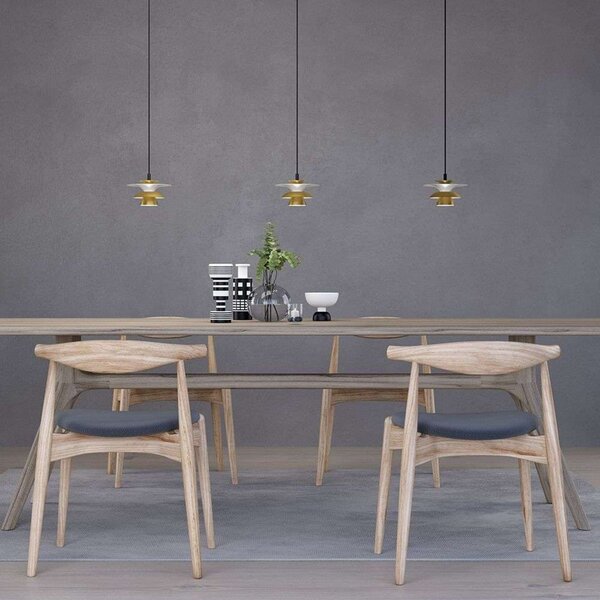 Lampada a sospensione Belid, Dorato / Ottone, Soggiorno, Metallo