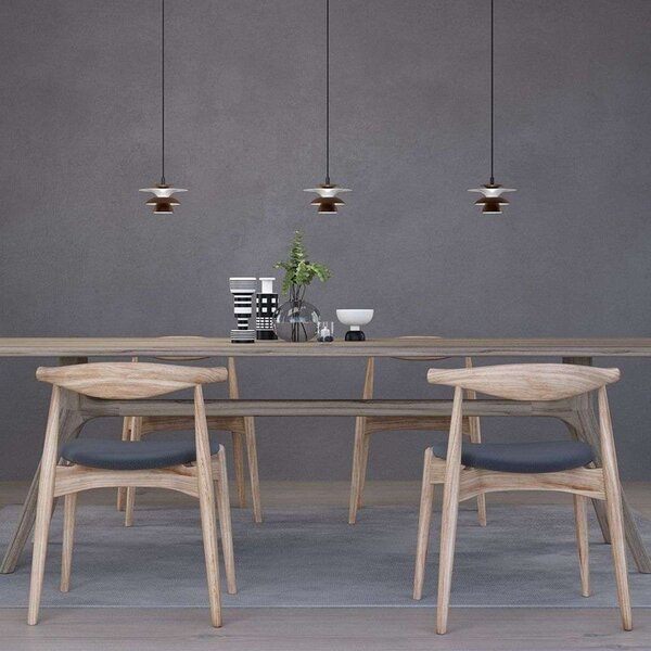 Lampada a sospensione Belid, Grigio, Soggiorno, Metallo