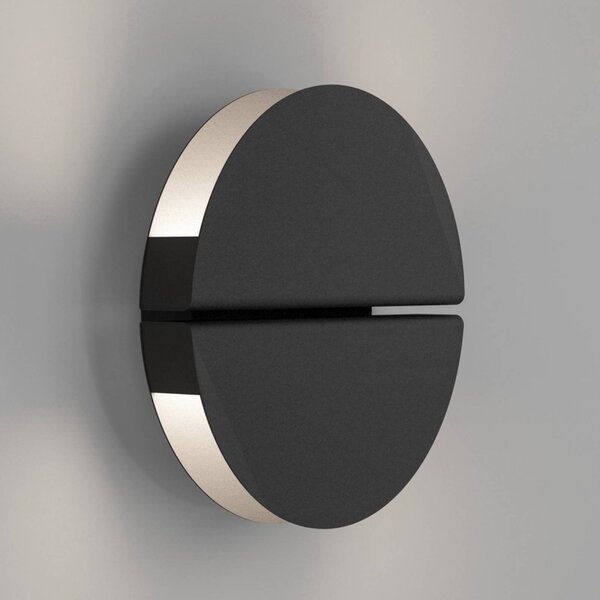 EGLO Applique da parete PIANOSA, Nero, Soggiorno / Sala da pranzo, Acciaio Inox, Applique