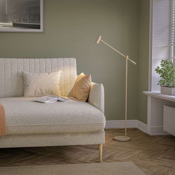 Lampada da terra Belid, Beige, Soggiorno, Metallo