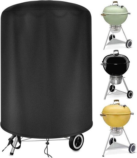 Copertura impermeabile per barbecue - dimensioni 71x68 cm - realizzata in tessuto Oxford 420D, impermeabile e resistente al vento - ideale per giardino, terrazza e area barbecue esterna