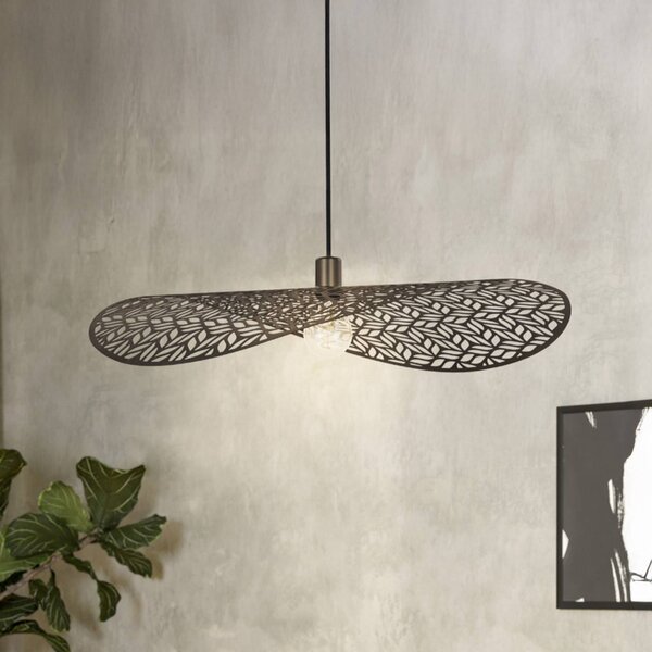 EGLO Lampada a sospensione SWABY, dimmerabile, Bronzo / Ottone antico, Soggiorno / Sala da pranzo, Metallo, Lampada a sospensione