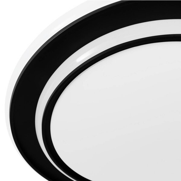 EGLO Plafoniera soffitto MOSCHETTA, Nero, Soggiorno / Sala da pranzo, Metallo, Plafoniera