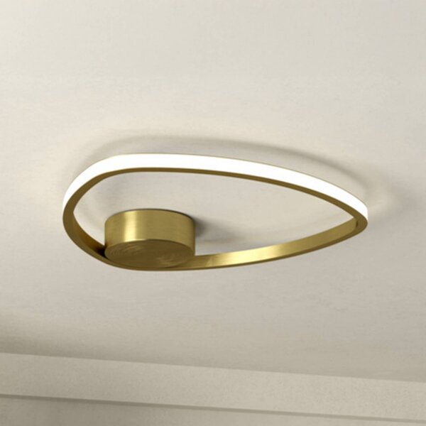 EGLO Plafoniera soffitto MOSCHELLA, Ottone / Oro, Soggiorno / Sala da pranzo, Metallo, Plafoniera
