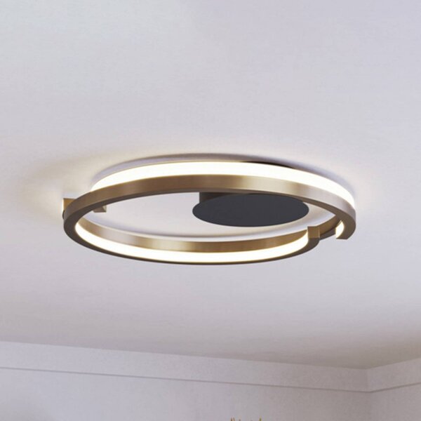 EGLO Plafoniera soffitto MEZZOMONTE, dimmerabile, Bronzo / Ottone antico, Soggiorno / Sala da pranzo, Metallo, Plafoniera