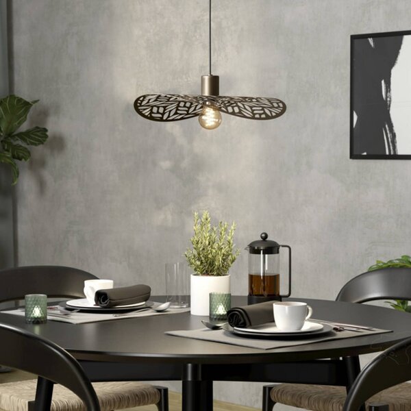EGLO Lampada a sospensione SWABY, dimmerabile, Bronzo / Ottone antico, Soggiorno / Sala da pranzo, Metallo, Lampada a sospensione