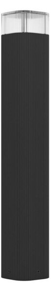 EGLO Lampione CASTELNUOVO, nero, altezza 50 cm, IP65, GU10 dimmerabile, Nero, Alluminio
